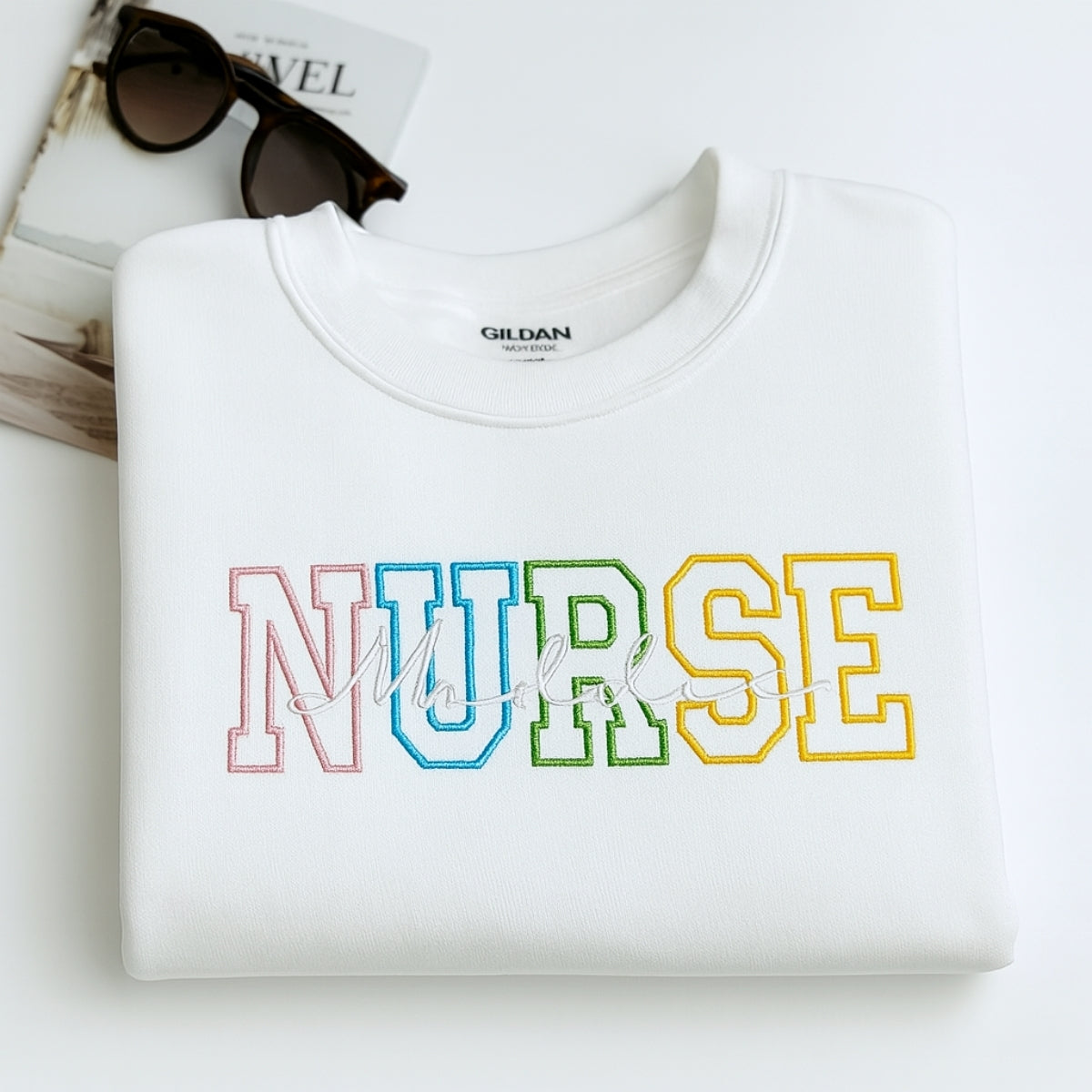 Individuell bestickte Engel- und Dämonenkatze-Kapuzenpullover für Paare