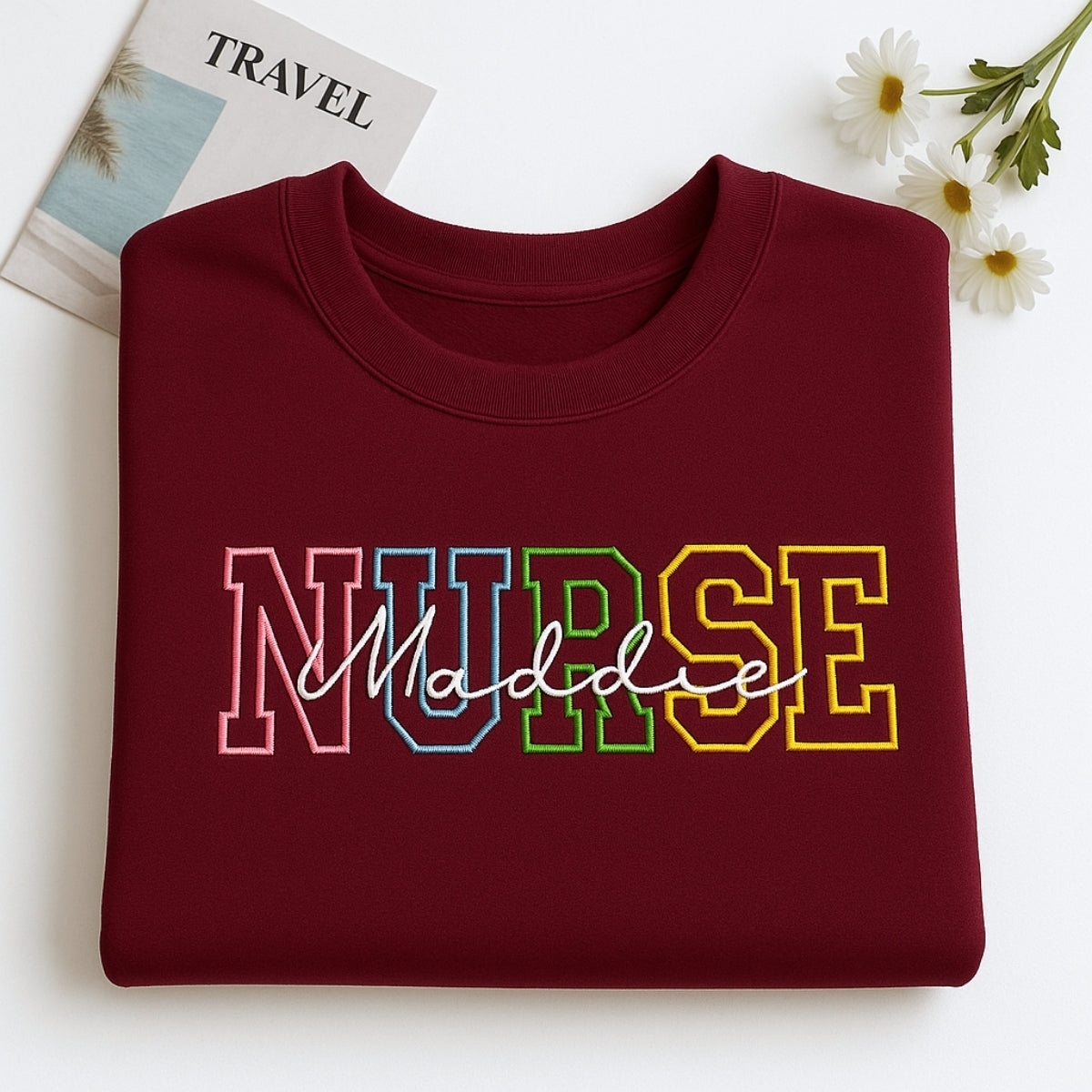 Individuell bestickte Engel- und Dämonenkatze-Kapuzenpullover für Paare