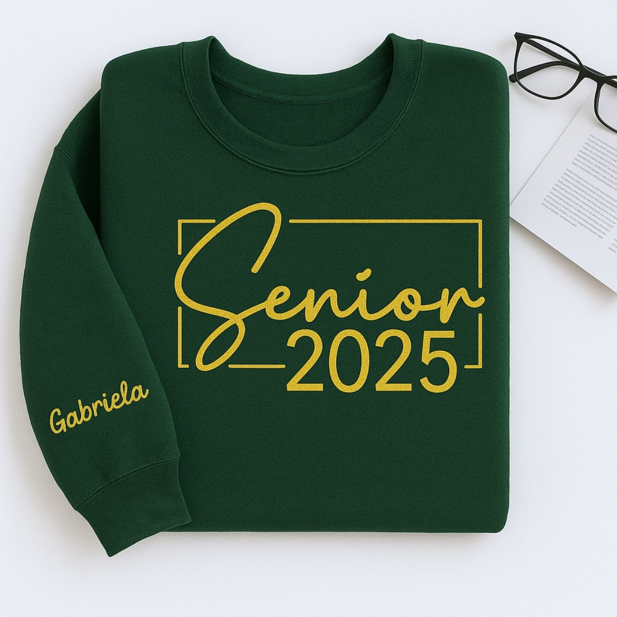 Personalized Senior 2025 Sweatshirts - Custom Name Embroidered Graduation Hoodies - Perfect Gift