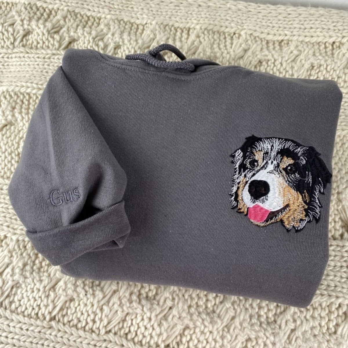 Individuell bestickte Engel- und Dämonenkatze-Kapuzenpullover für Paare