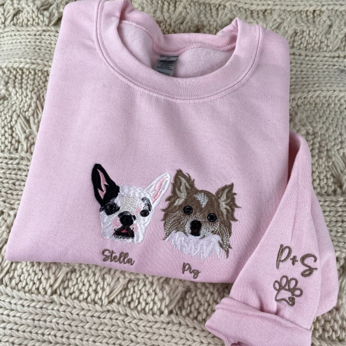 Individuell bestickte Engel- und Dämonenkatze-Kapuzenpullover für Paare
