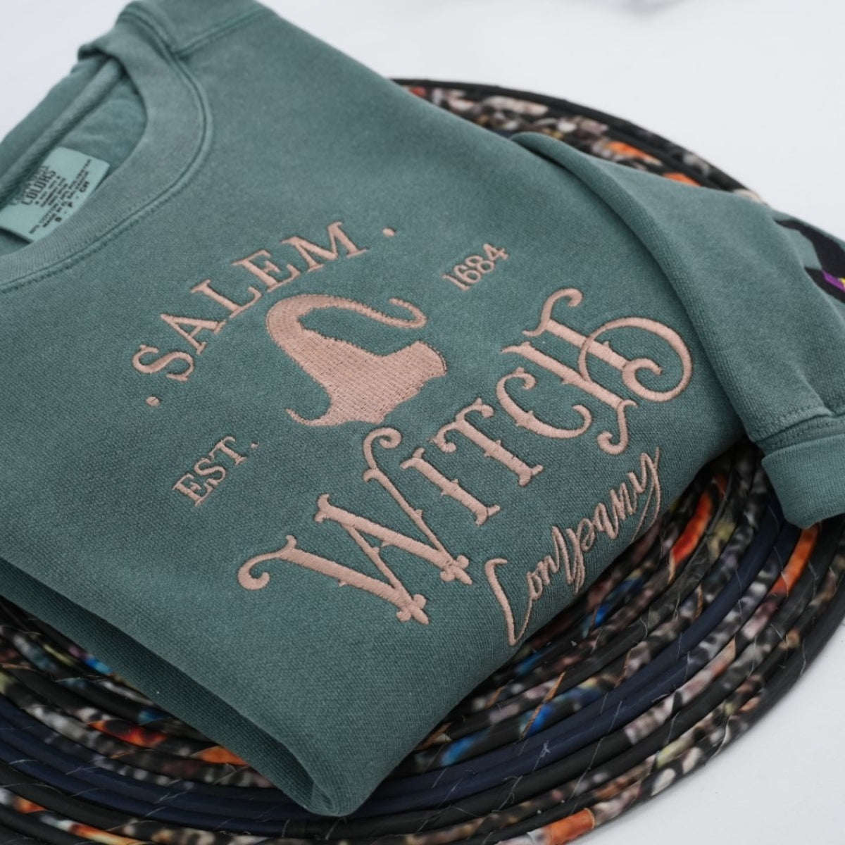 Individuell bestickte Engel- und Dämonenkatze-Kapuzenpullover für Paare