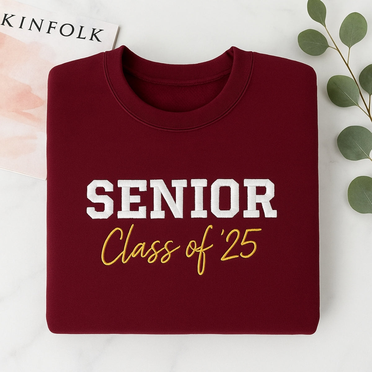 Senior Class of 25 Sweatshirts - Custom Graduation Embroidered Hoodies - Perfect 2025 Graduation Gift