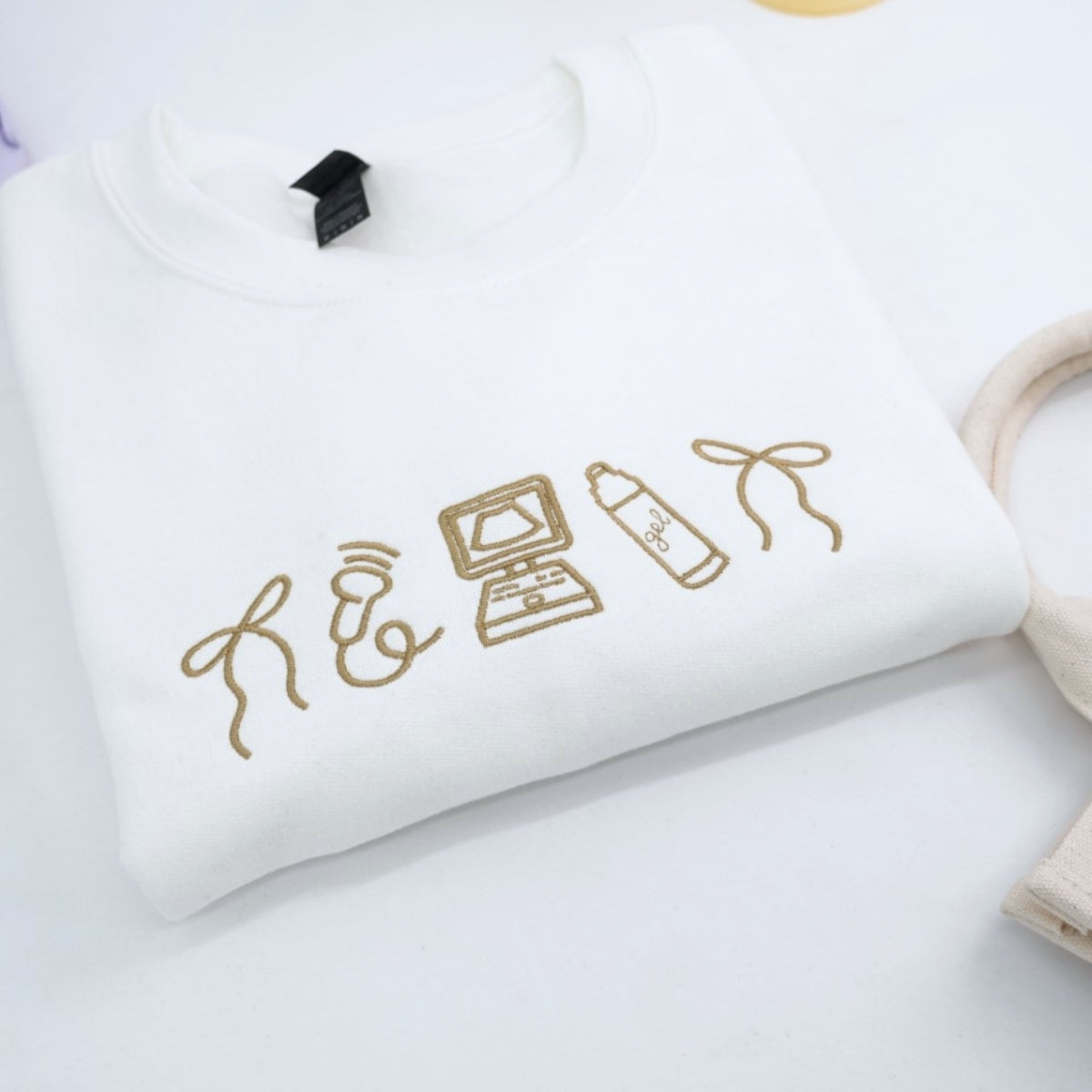 Sonographer Custom Sweatshirts - Ultrasound Tech Embroidered Medical Apparel - Perfect Healthcare Gift