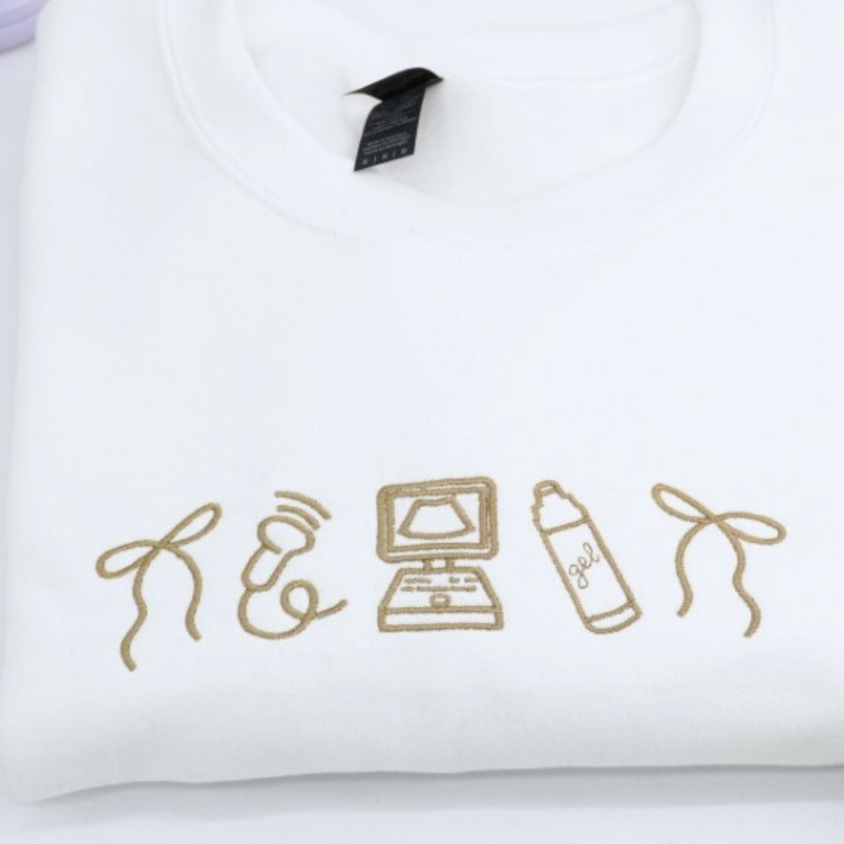 Sonographer Custom Sweatshirts - Ultrasound Tech Embroidered Medical Apparel - Perfect Healthcare Gift