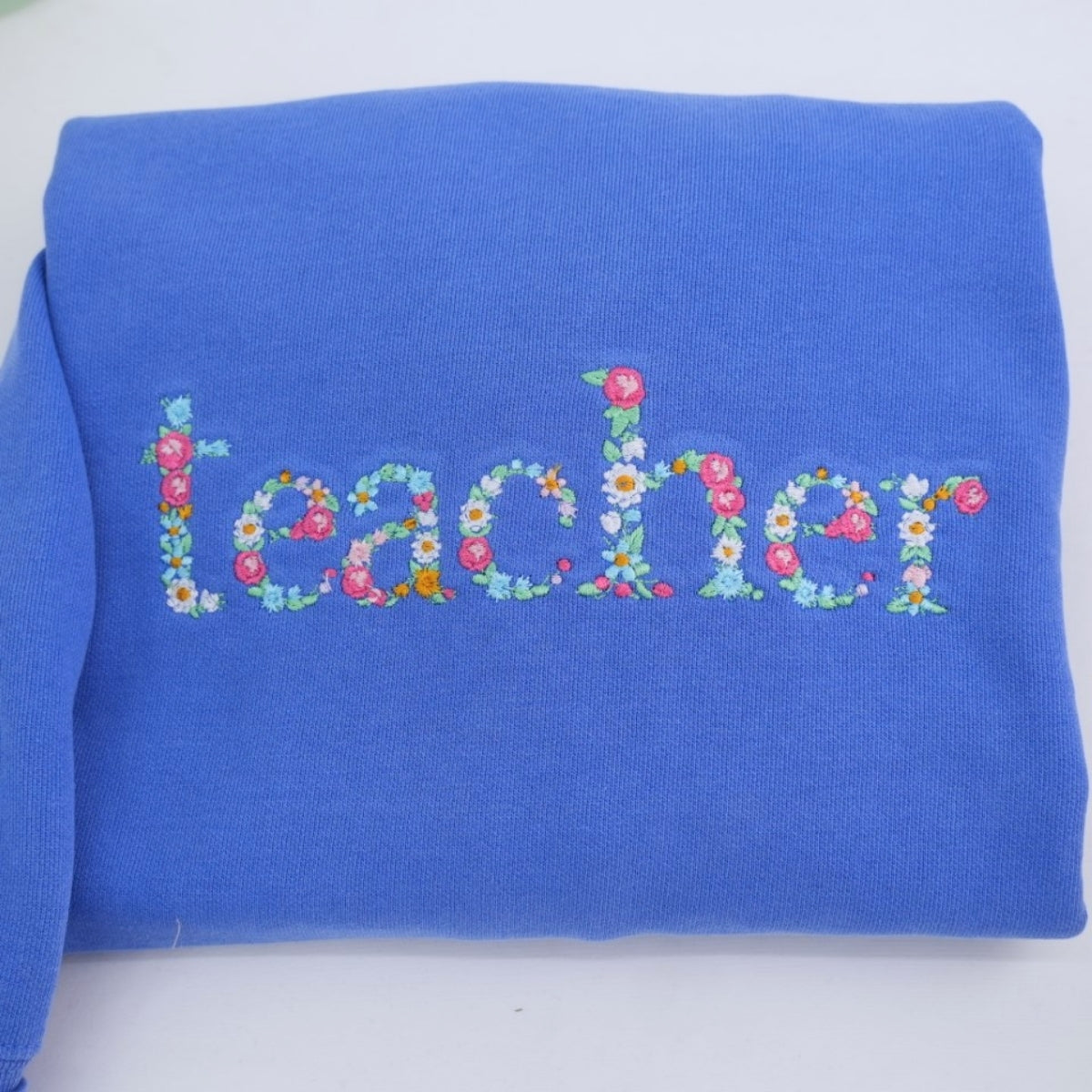 Teacher Custom Hoodies - Floral Embroidered Sweatshirts - Perfect Educator Appreciation Gift with Name Personalization
