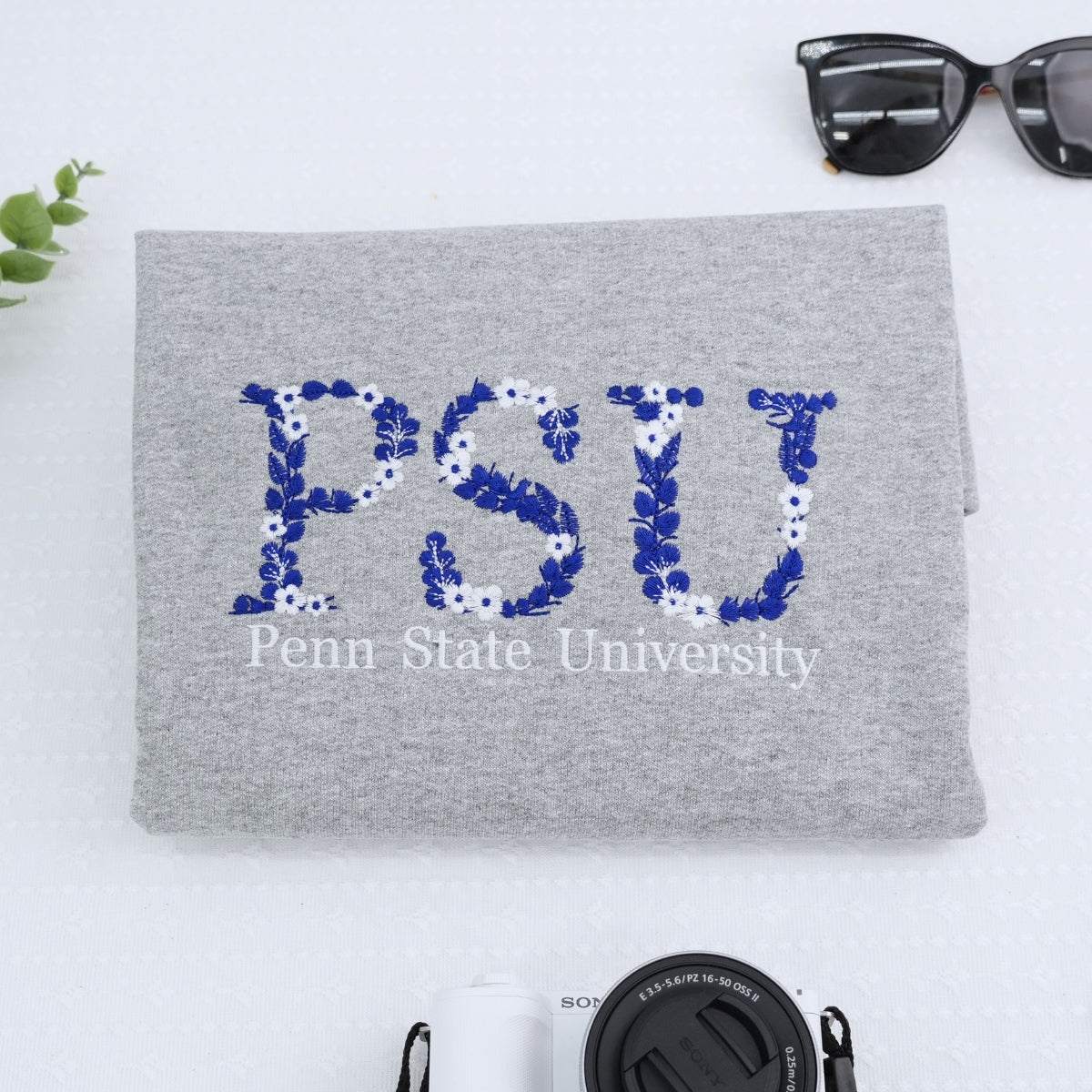 University Gifts for Students - Custom College Hoodies Floral Letters - Perfect Student Graduation Presents