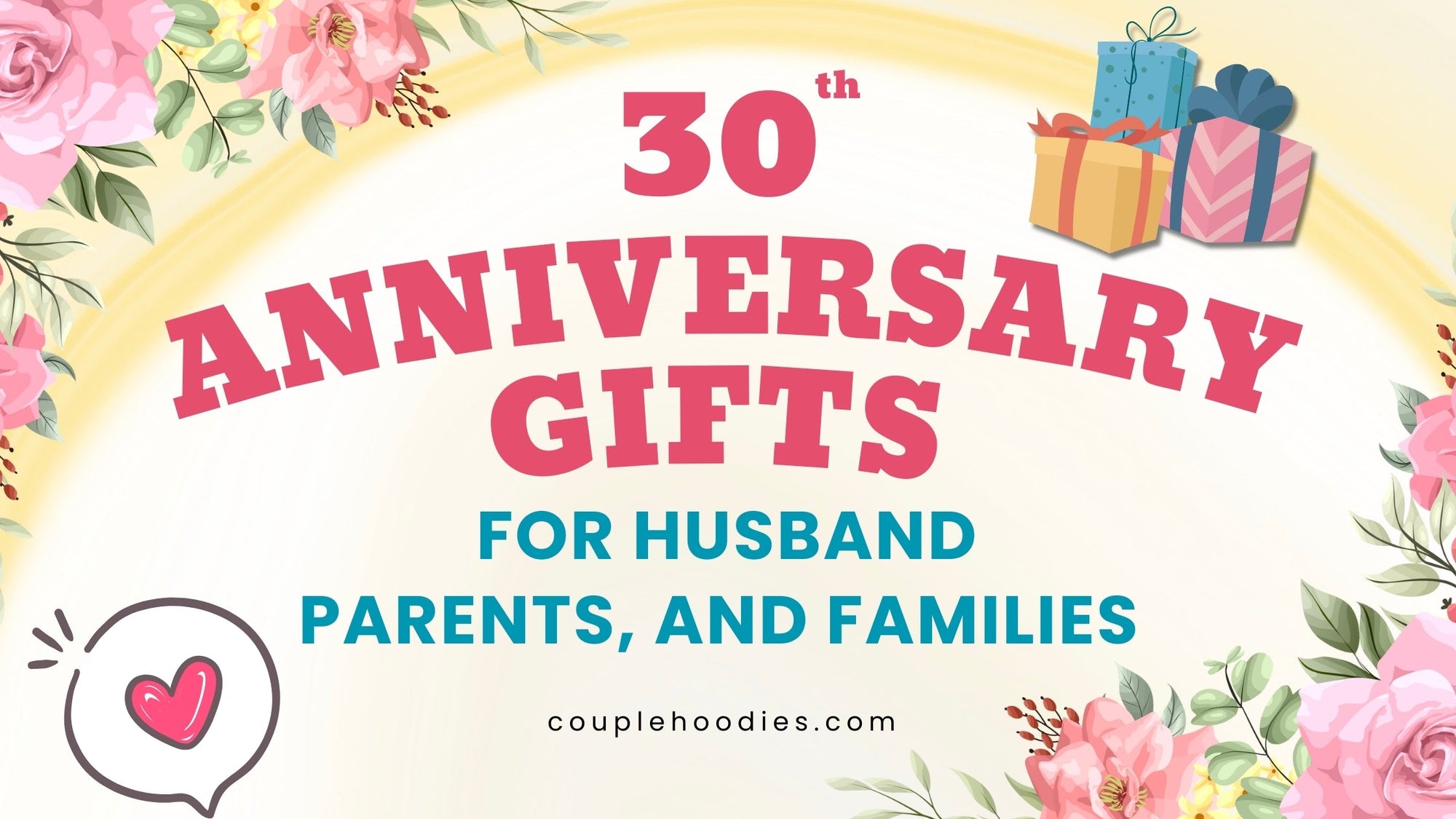 30th Anniversary Gifts for Husbands, Parents, and Families