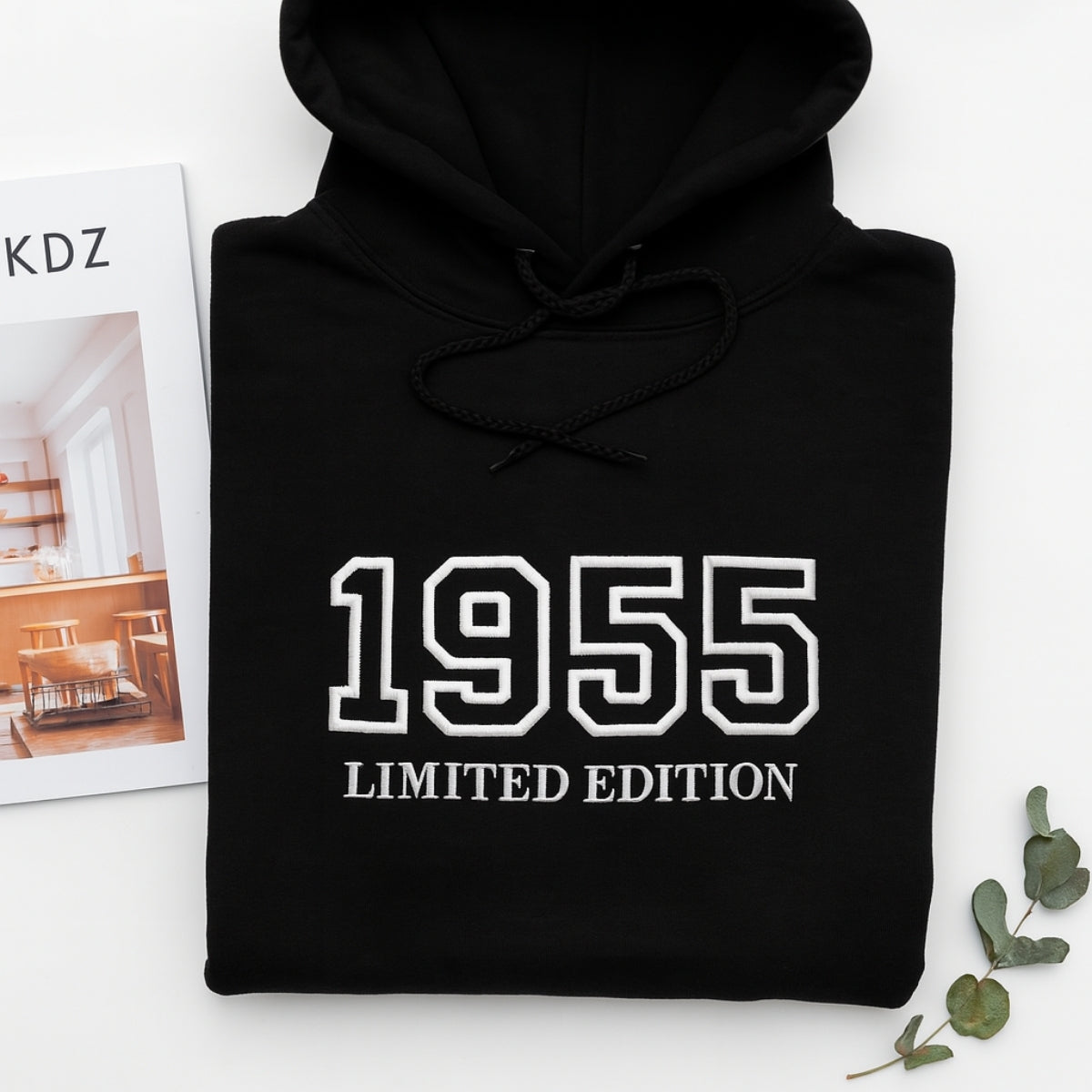 Individuell bestickte Engel- und Dämonenkatze-Kapuzenpullover für Paare