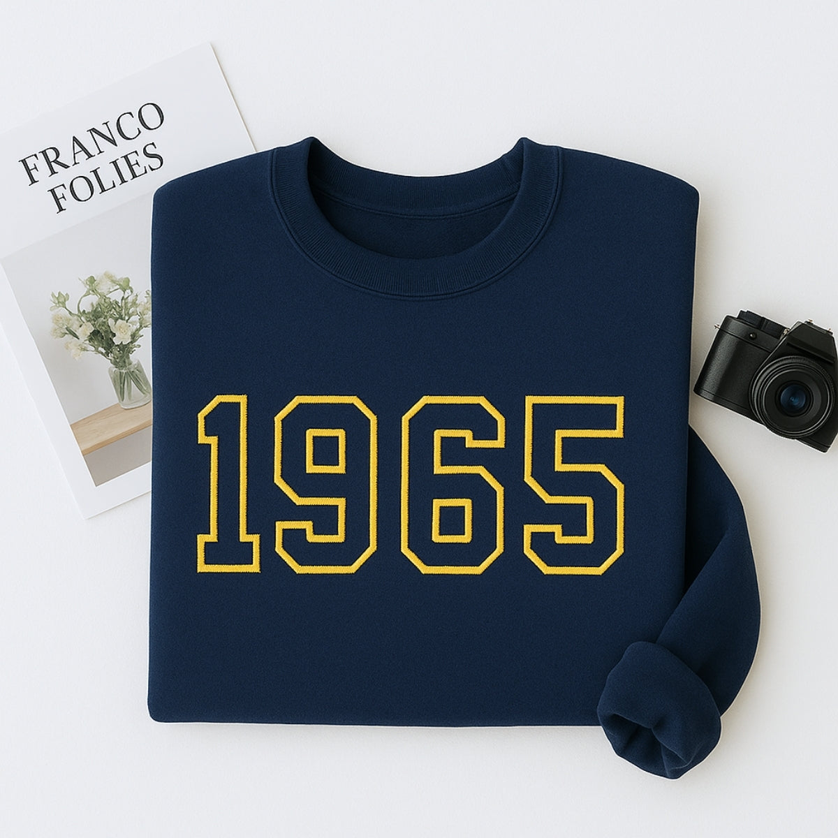 1965 Birthday Hoodies - Custom Birth Year Embroidered Sweatshirts - Perfect 60th Birthday Gift