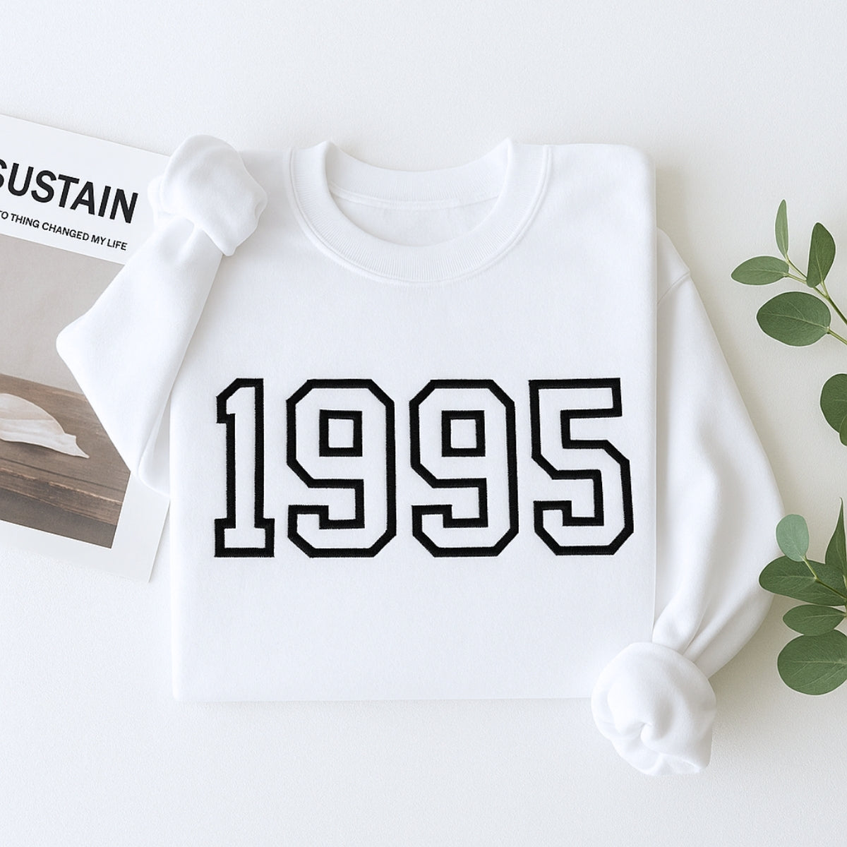 1995 Birthday Hoodies - Custom Birth Year Embroidered Sweatshirts - Perfect 30th Birthday Gift