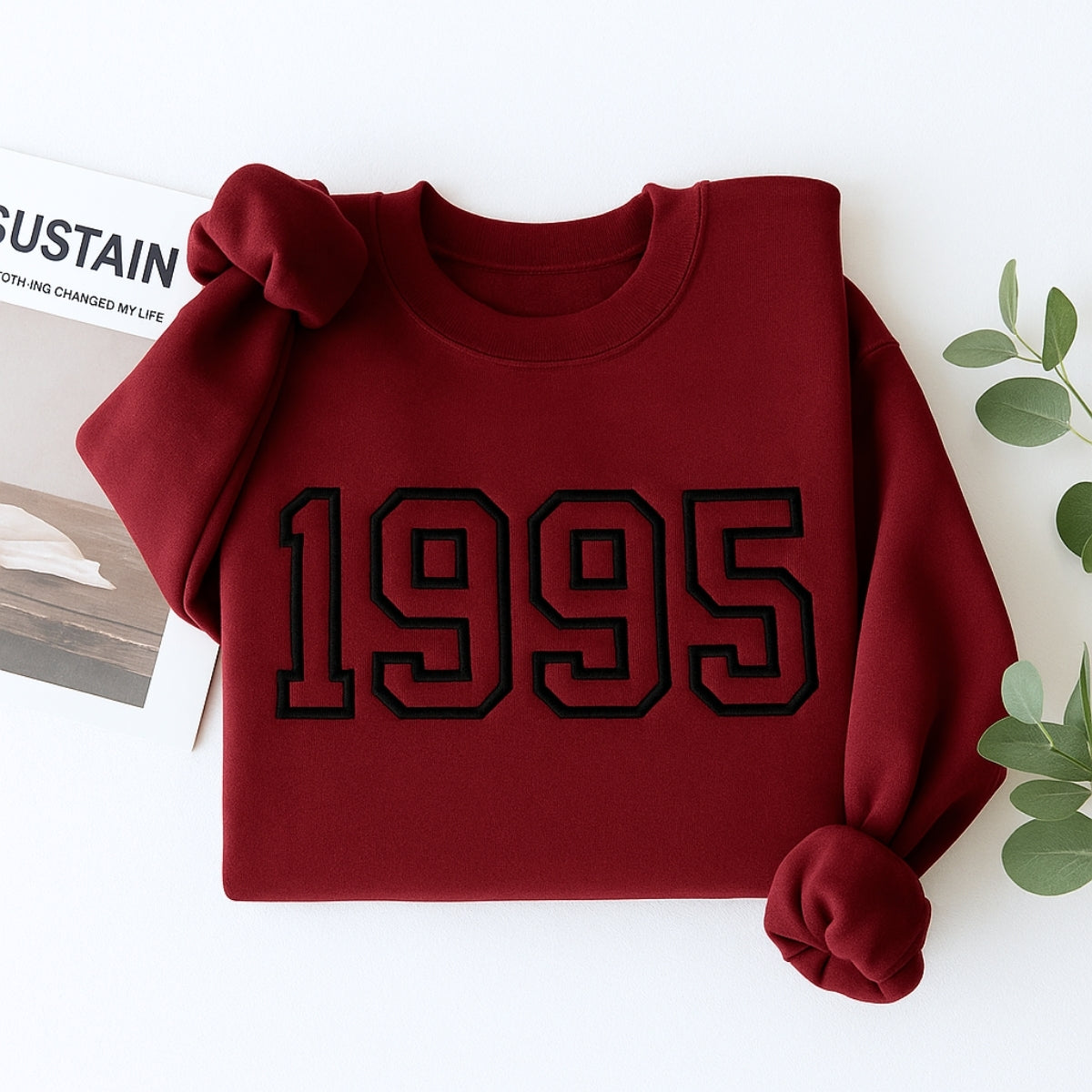 1995 Birthday Hoodies - Custom Birth Year Embroidered Sweatshirts - Perfect 30th Birthday Gift