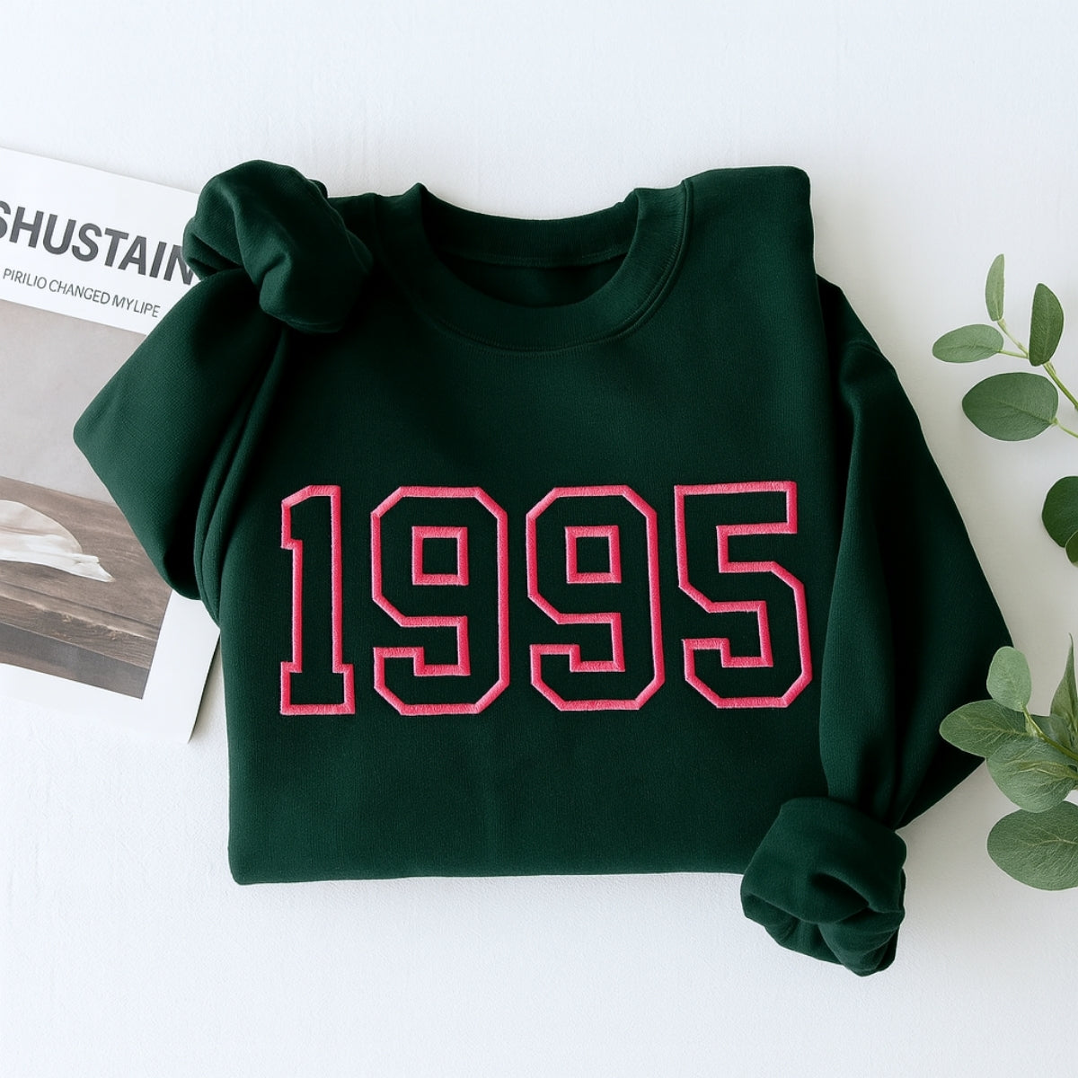 1995 Birthday Hoodies - Custom Birth Year Embroidered Sweatshirts - Perfect 30th Birthday Gift