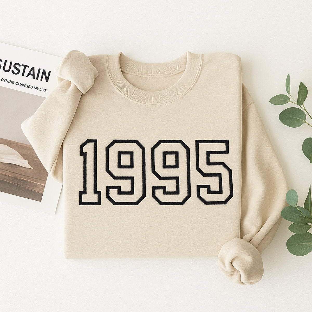 1995 Birthday Hoodies - Custom Birth Year Embroidered Sweatshirts - Perfect 30th Birthday Gift