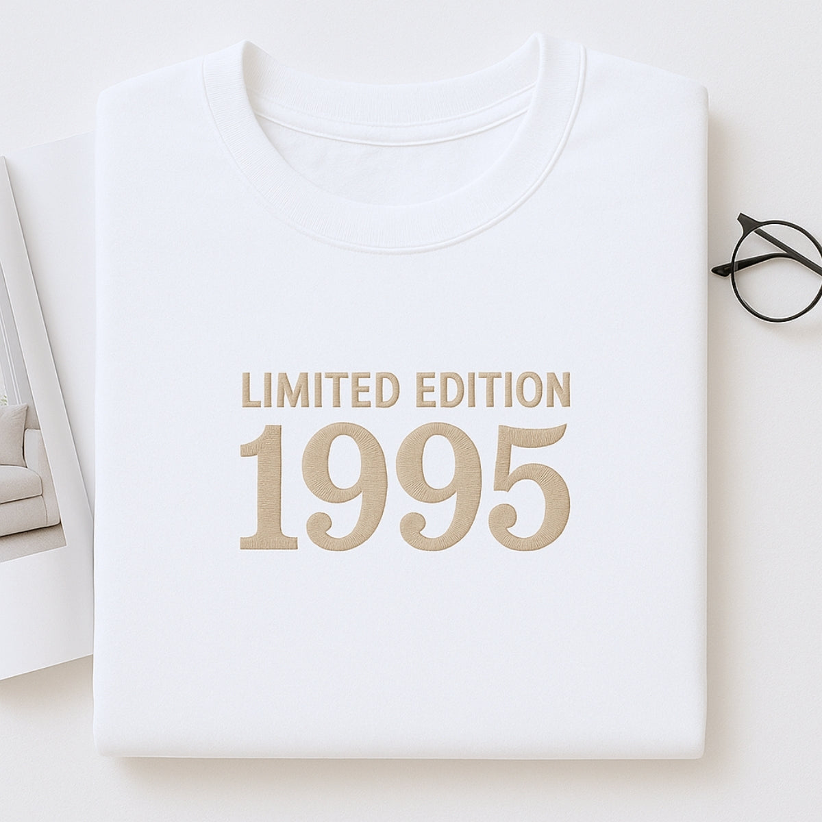 1995 Limited Edition Birthday Sweatshirt - 30th Birthday Gift Custom Embroidered - Perfect Boyfriend Girlfriend