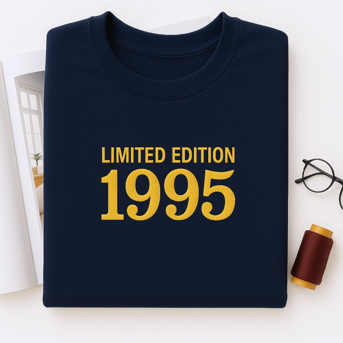 1995 Limited Edition Birthday Sweatshirt - 30th Birthday Gift Custom Embroidered - Perfect Boyfriend Girlfriend