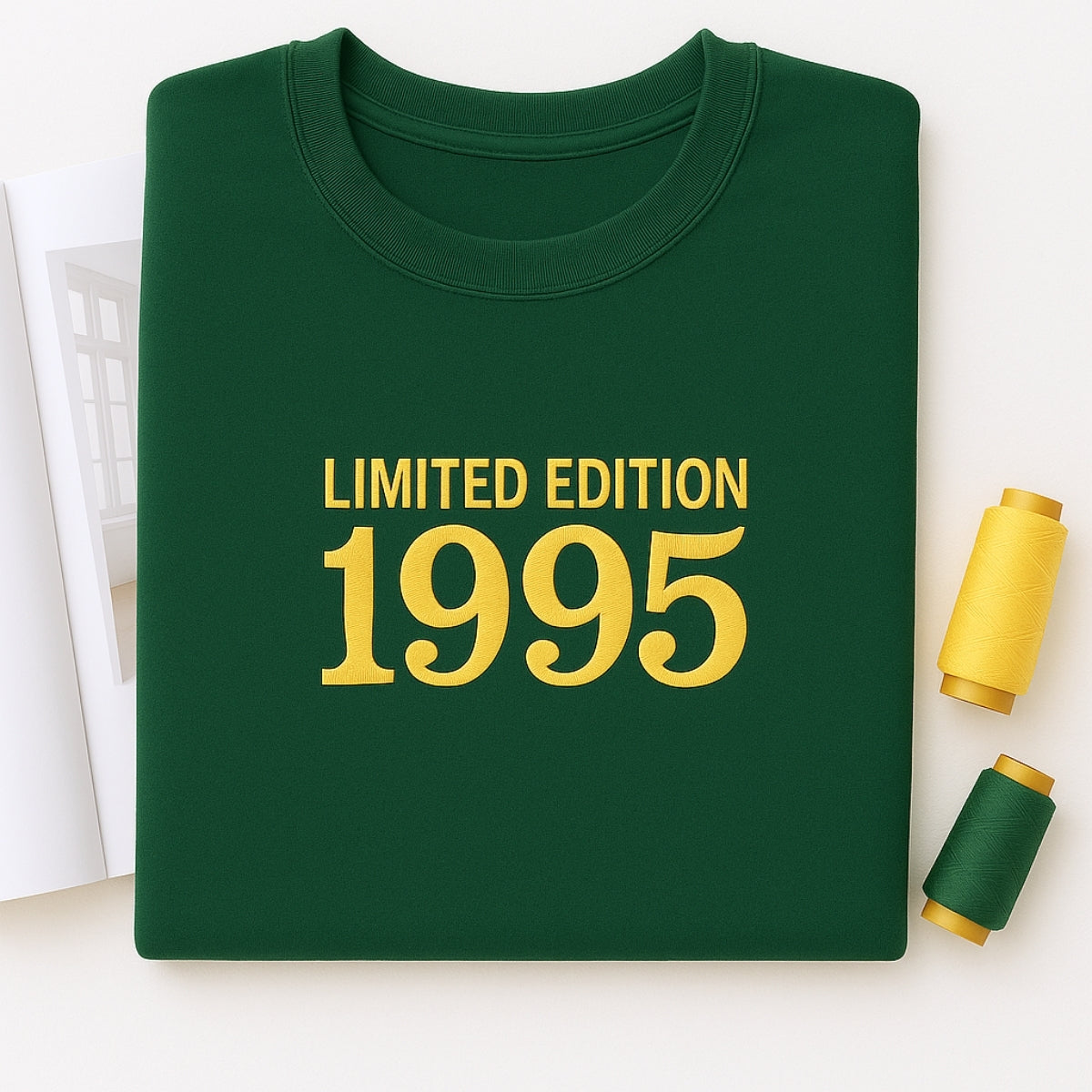 1995 Limited Edition Birthday Sweatshirt - 30th Birthday Gift Custom Embroidered - Perfect Boyfriend Girlfriend