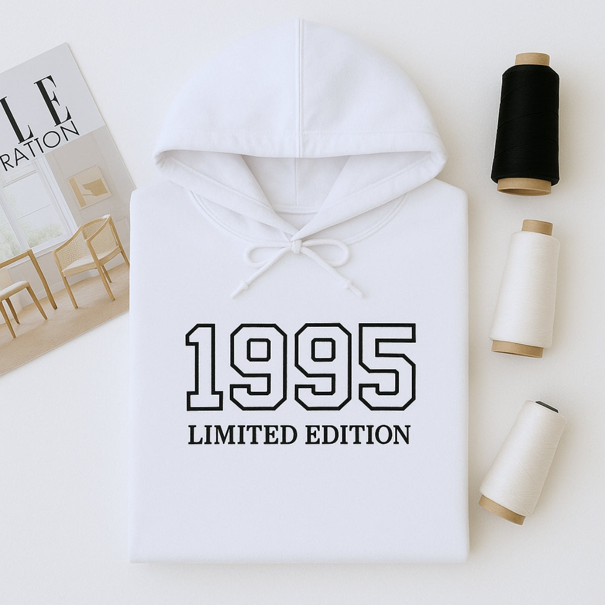 Individuell bestickte Engel- und Dämonenkatze-Kapuzenpullover für Paare