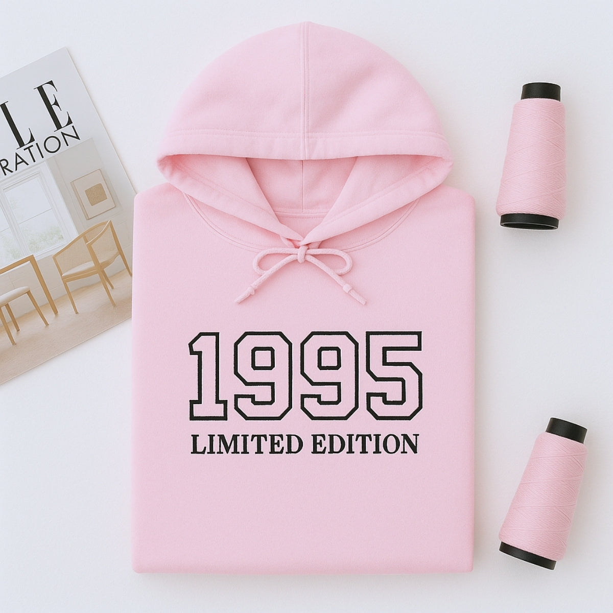 Individuell bestickte Engel- und Dämonenkatze-Kapuzenpullover für Paare