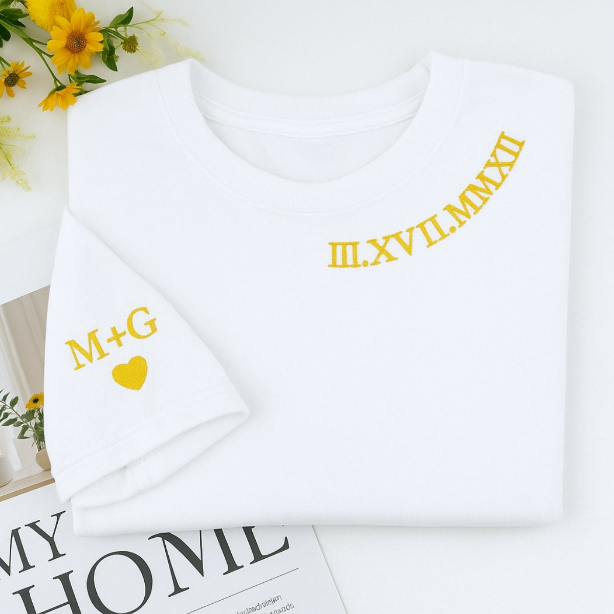 Individuell bestickte Engel- und Dämonenkatze-Kapuzenpullover für Paare