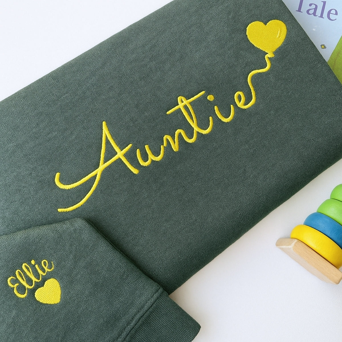 Individuell bestickte Engel- und Dämonenkatze-Kapuzenpullover für Paare