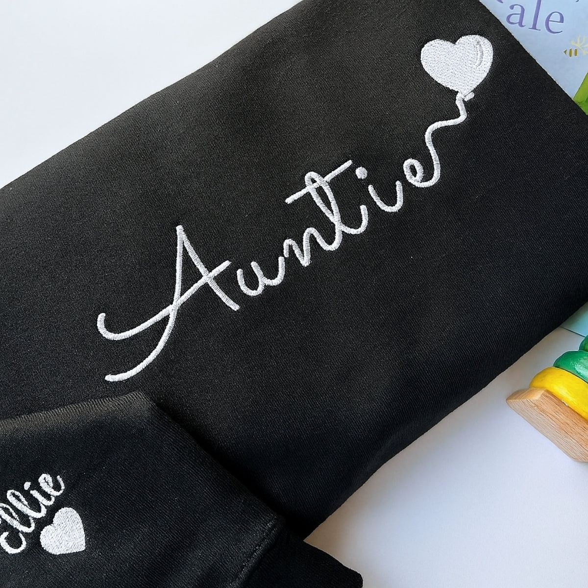 Individuell bestickte Engel- und Dämonenkatze-Kapuzenpullover für Paare