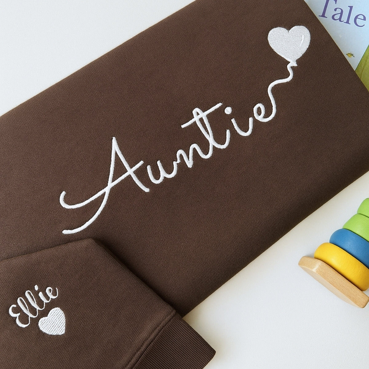 Individuell bestickte Engel- und Dämonenkatze-Kapuzenpullover für Paare