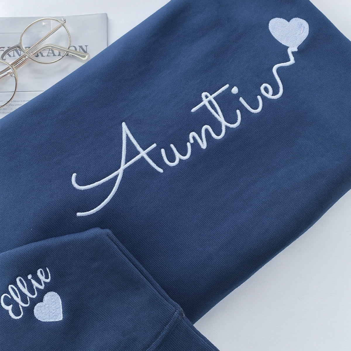 Individuell bestickte Engel- und Dämonenkatze-Kapuzenpullover für Paare