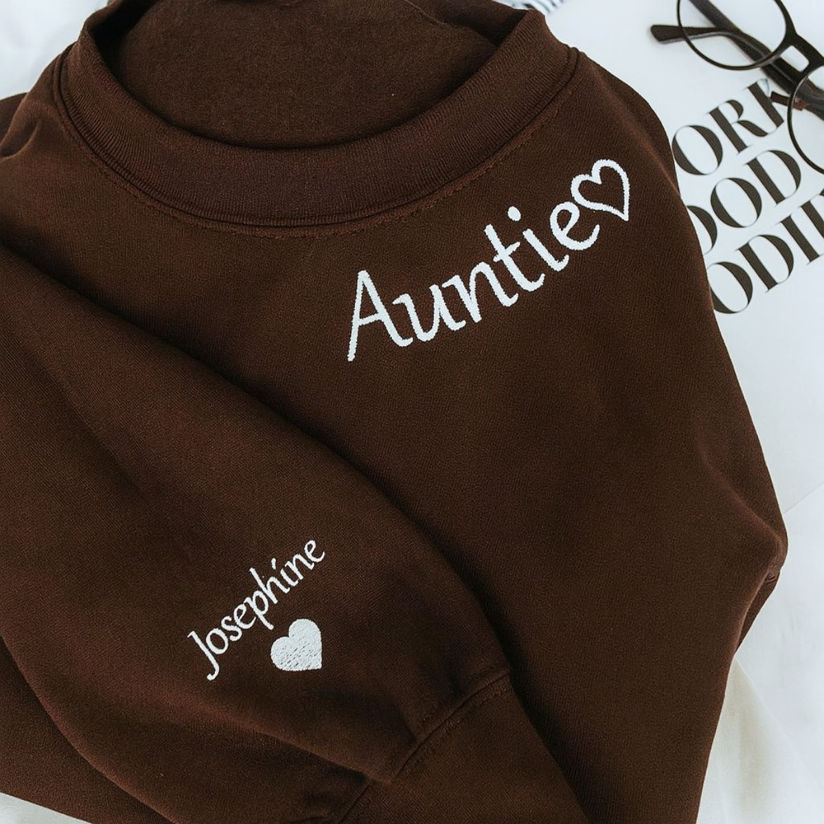 Individuell bestickte Engel- und Dämonenkatze-Kapuzenpullover für Paare