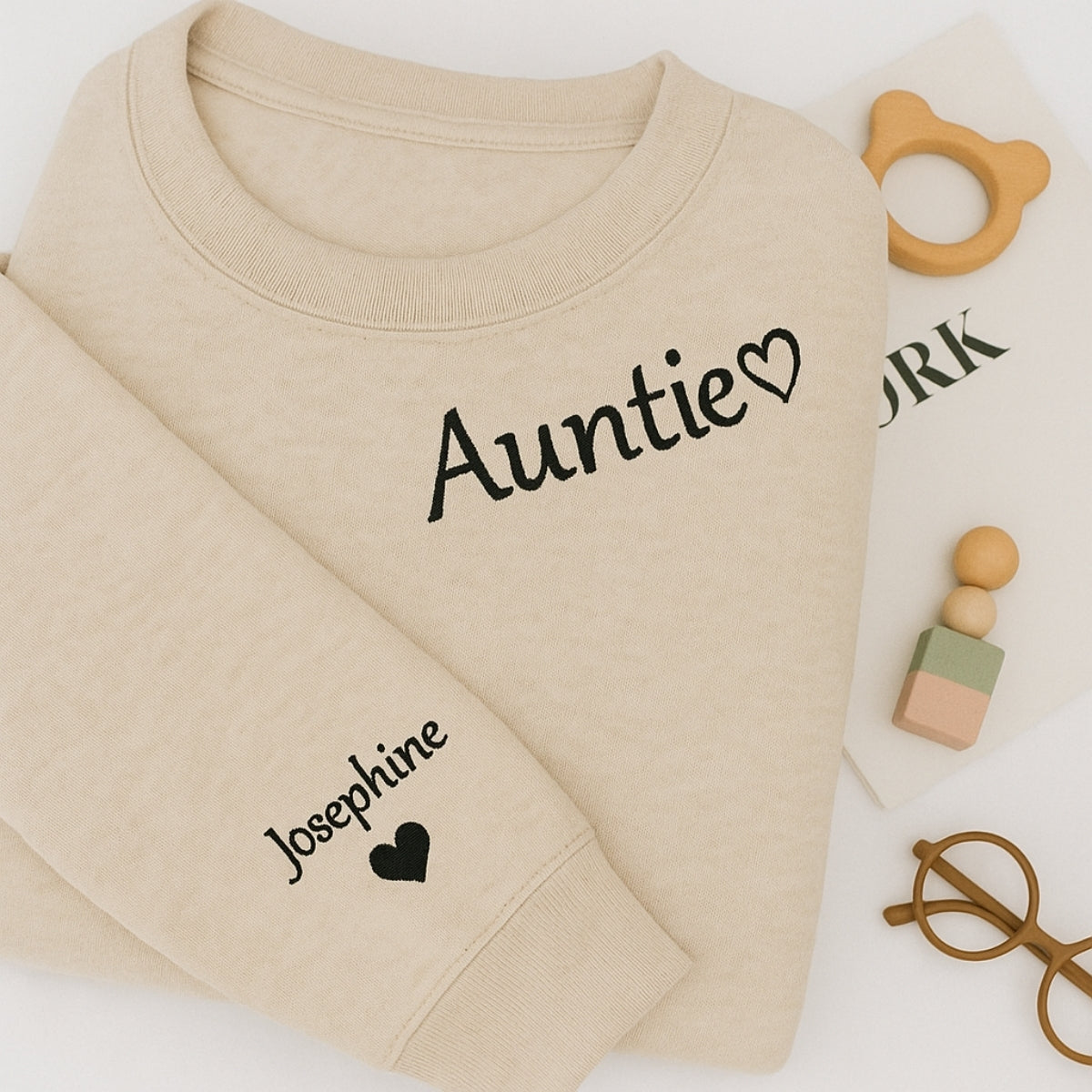 Individuell bestickte Engel- und Dämonenkatze-Kapuzenpullover für Paare