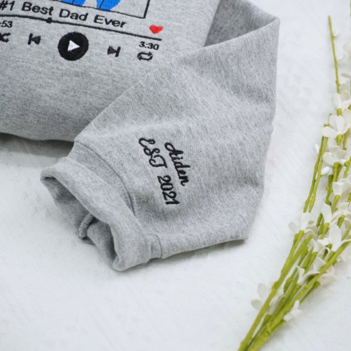 Individuell bestickte Engel- und Dämonenkatze-Kapuzenpullover für Paare