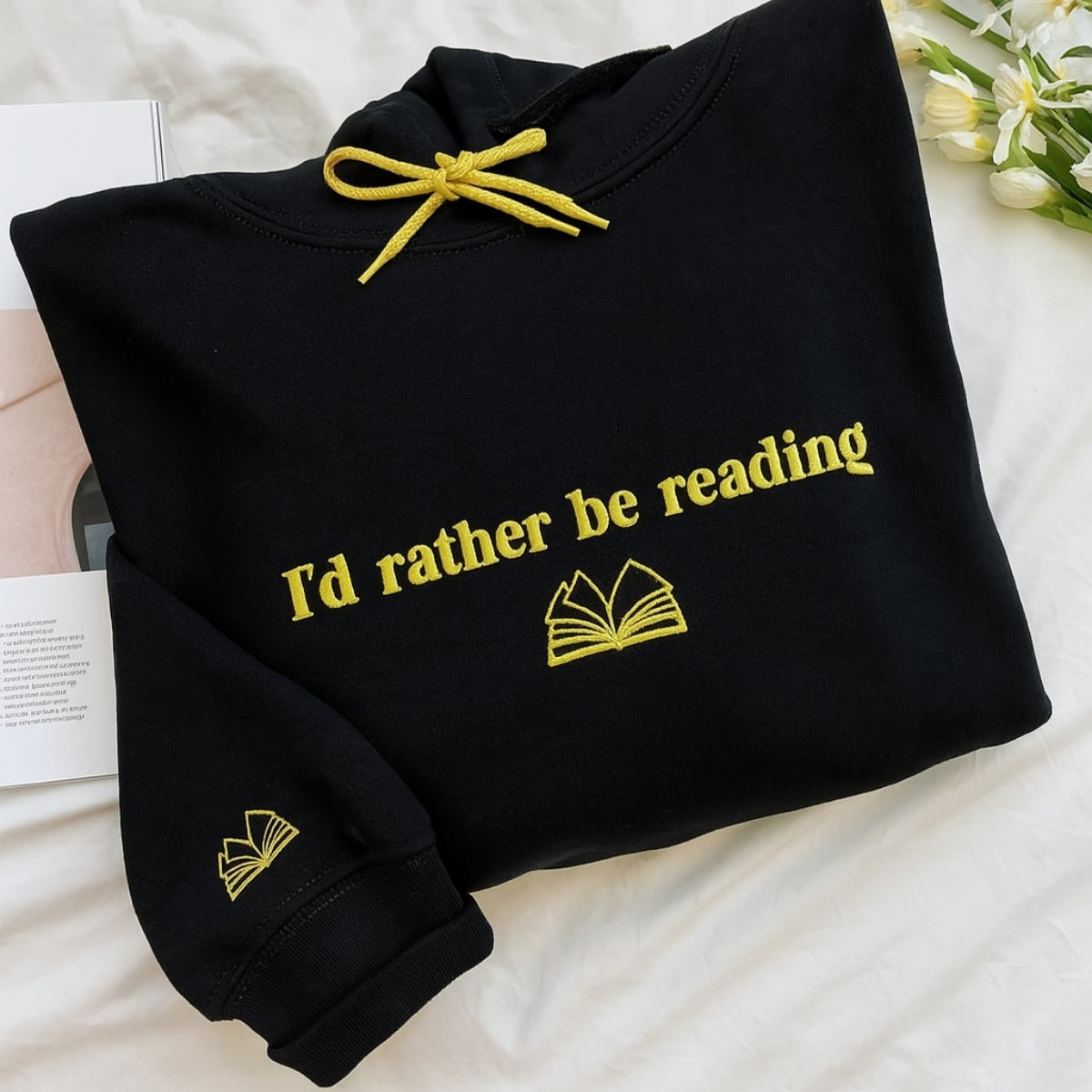 Sweats à capuche assortis brodés personnalisés avec ange et chat démon pour couples