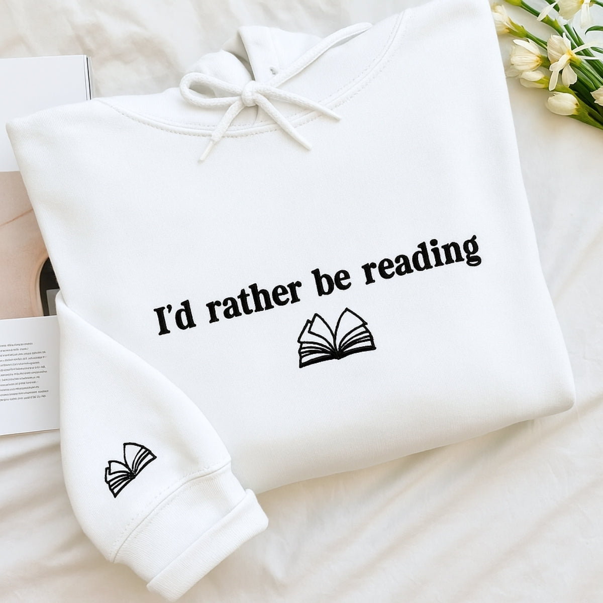 Sweats à capuche assortis brodés personnalisés avec ange et chat démon pour couples