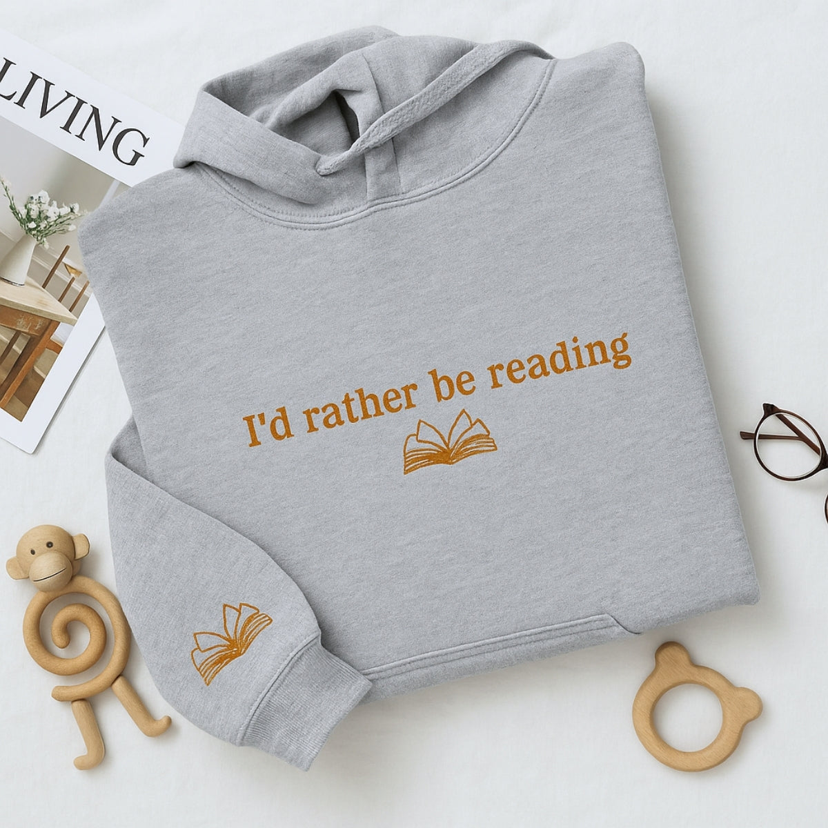 Sweats à capuche assortis brodés personnalisés avec ange et chat démon pour couples