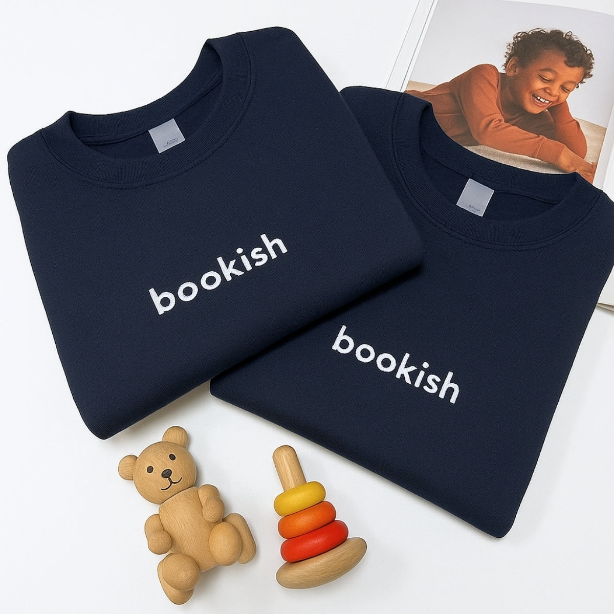 Individuell bestickte Engel- und Dämonenkatze-Kapuzenpullover für Paare