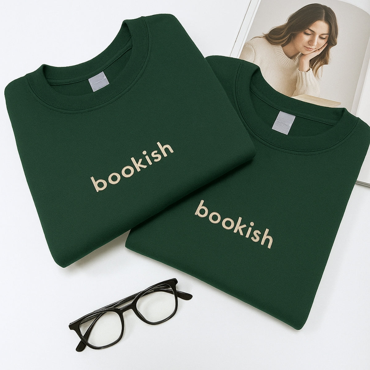 Individuell bestickte Engel- und Dämonenkatze-Kapuzenpullover für Paare