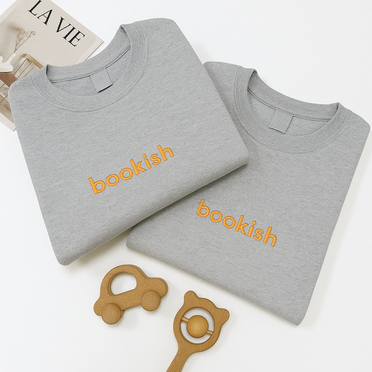 Individuell bestickte Engel- und Dämonenkatze-Kapuzenpullover für Paare