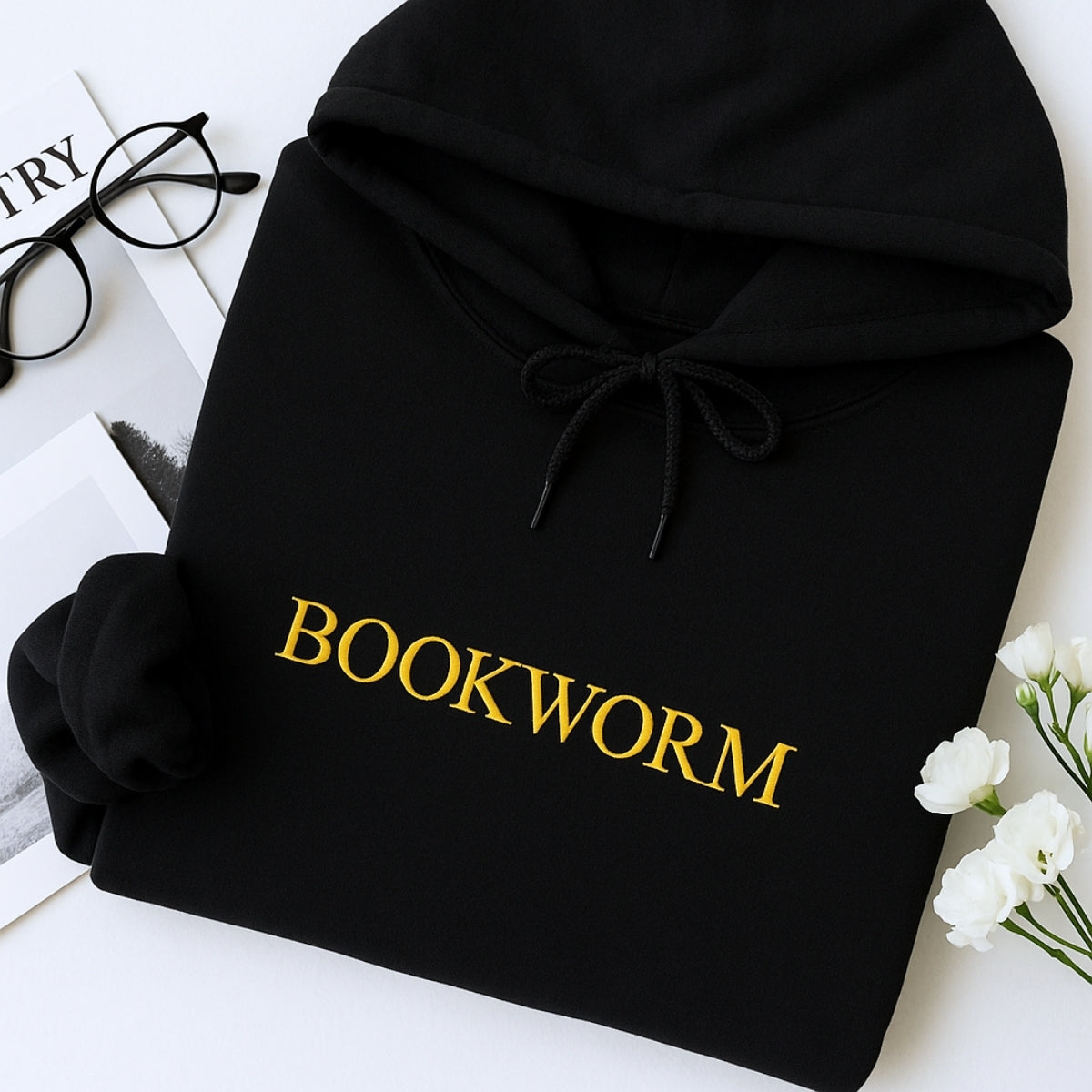 Individuell bestickte Engel- und Dämonenkatze-Kapuzenpullover für Paare