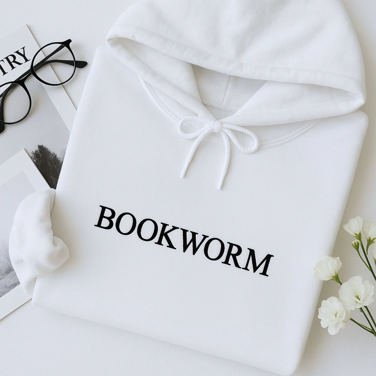 Individuell bestickte Engel- und Dämonenkatze-Kapuzenpullover für Paare