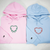 Sweats à capuche assortis avec couronnes de cœurs brodées personnalisées pour couples