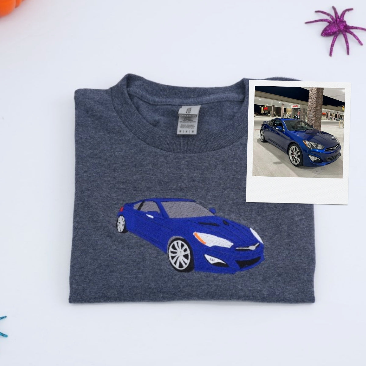 Car Enthusiast Custom T-Shirts - Sports Car Embroidered Apparel - Perfect Auto Lover Gift