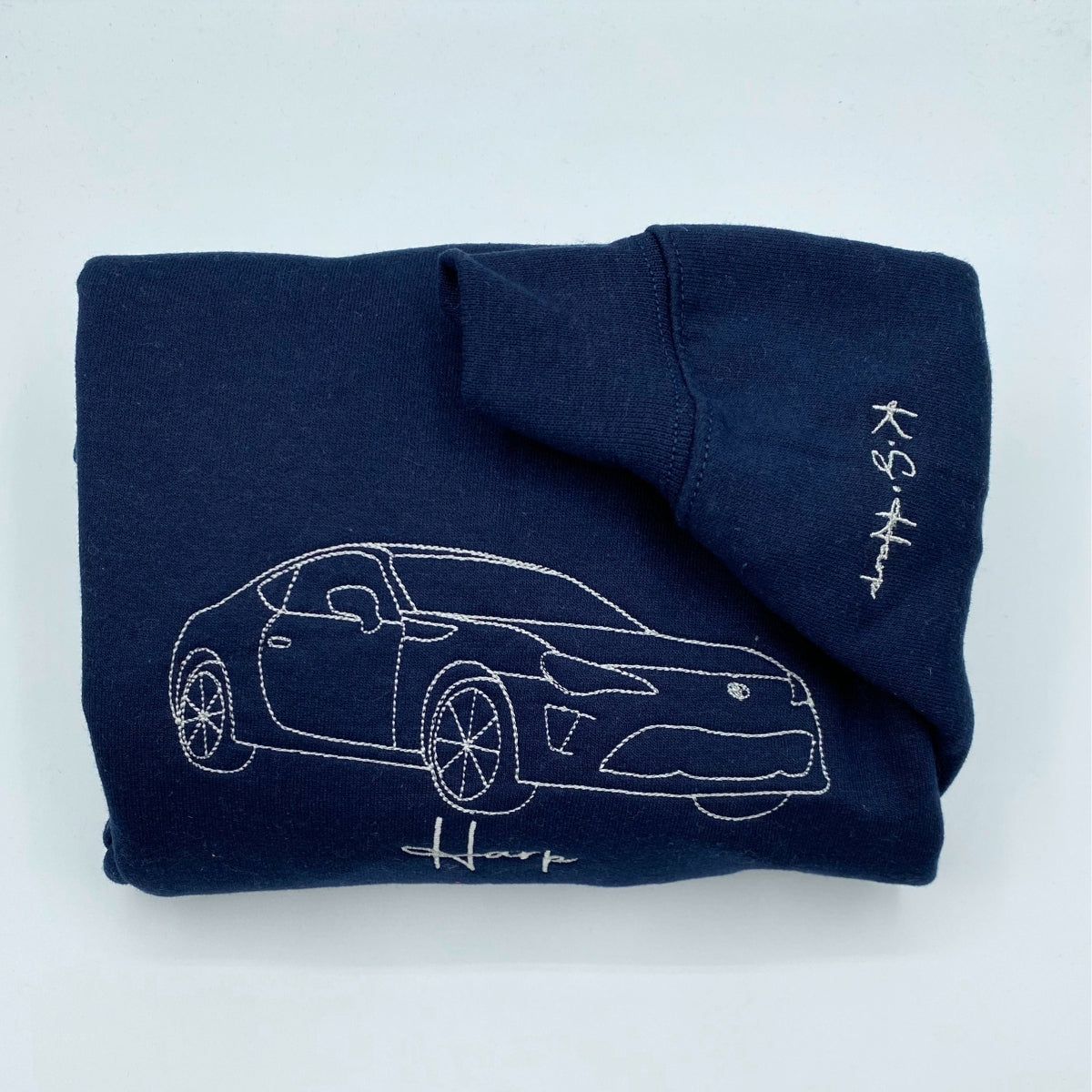 Individuell bestickte Engel- und Dämonenkatze-Kapuzenpullover für Paare