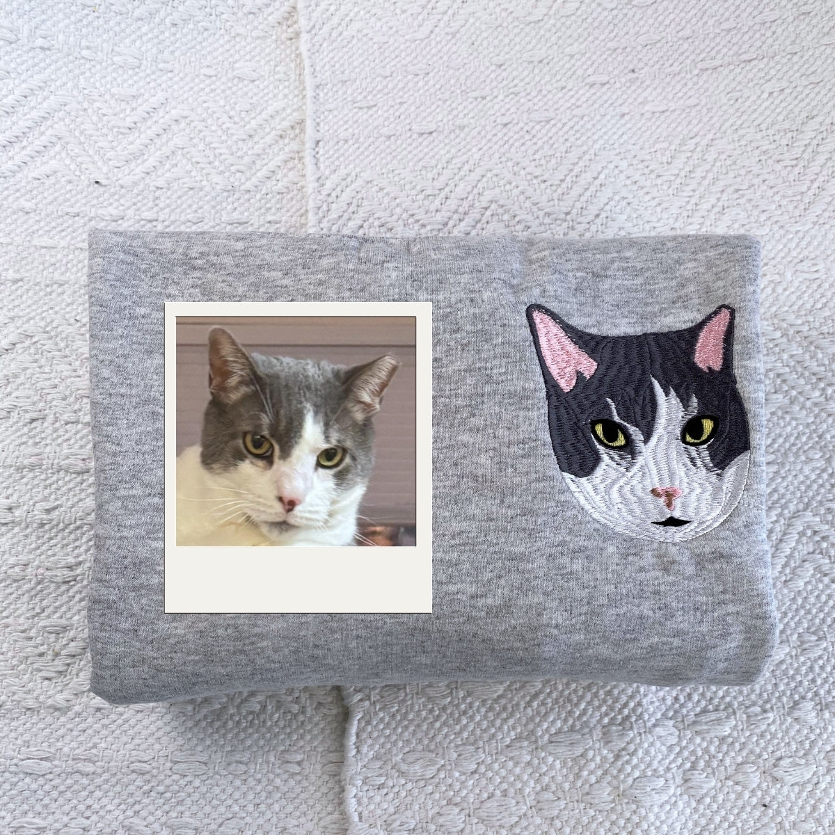 Individuell bestickte Engel- und Dämonenkatze-Kapuzenpullover für Paare