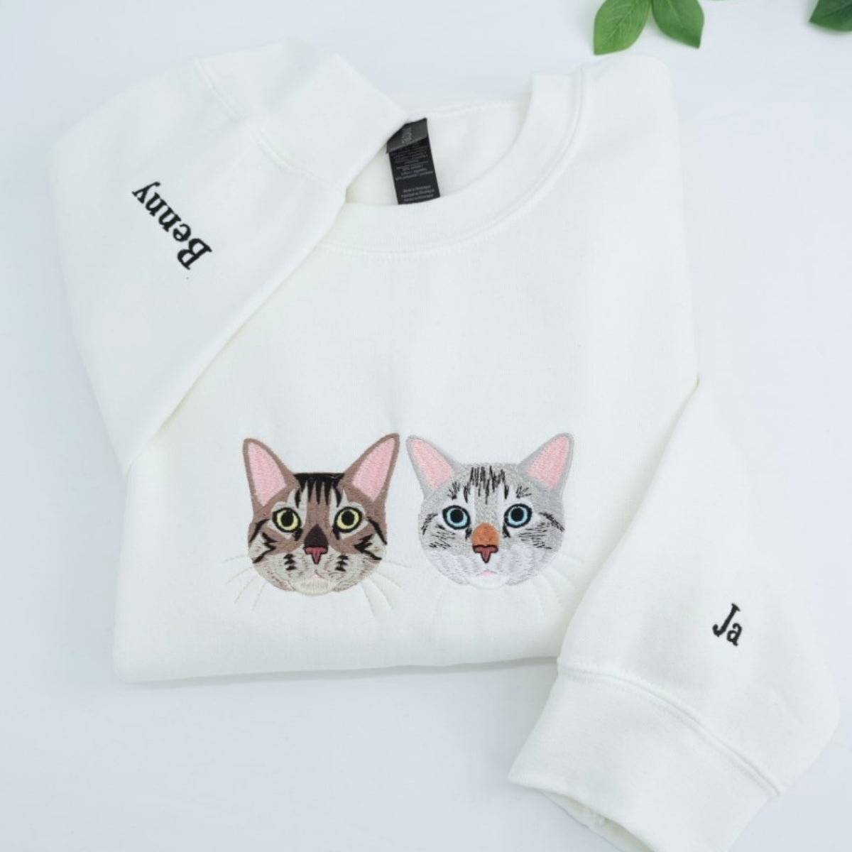 Sweats à capuche assortis brodés personnalisés avec ange et chat démon pour couples