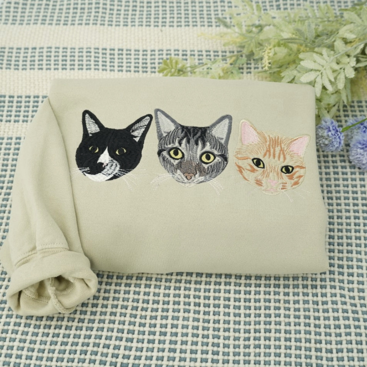 Sweats à capuche assortis brodés personnalisés avec ange et chat démon pour couples