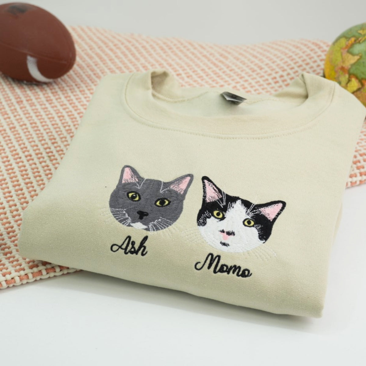 Sweats à capuche assortis brodés personnalisés avec ange et chat démon pour couples