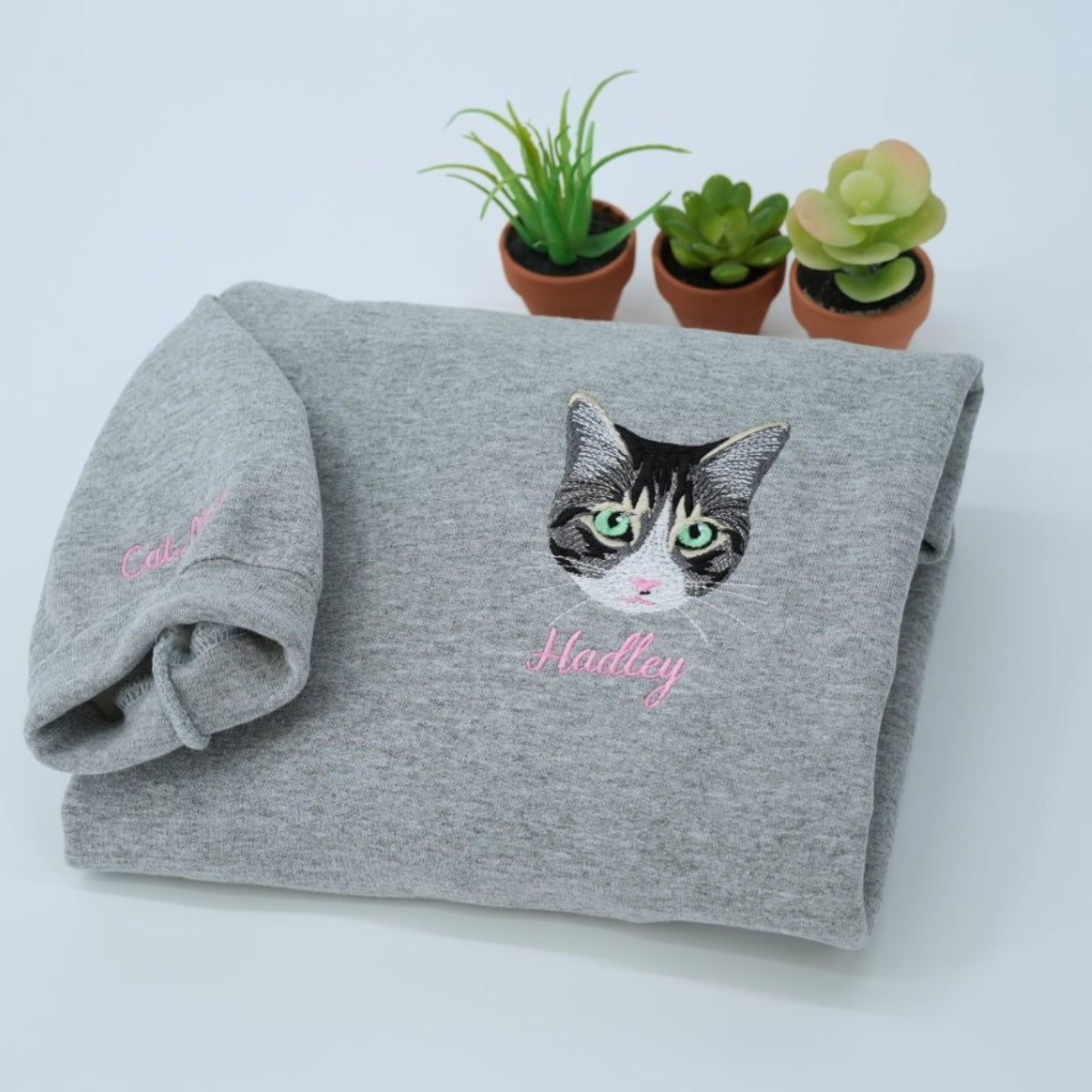 Sweats à capuche assortis brodés personnalisés avec ange et chat démon pour couples