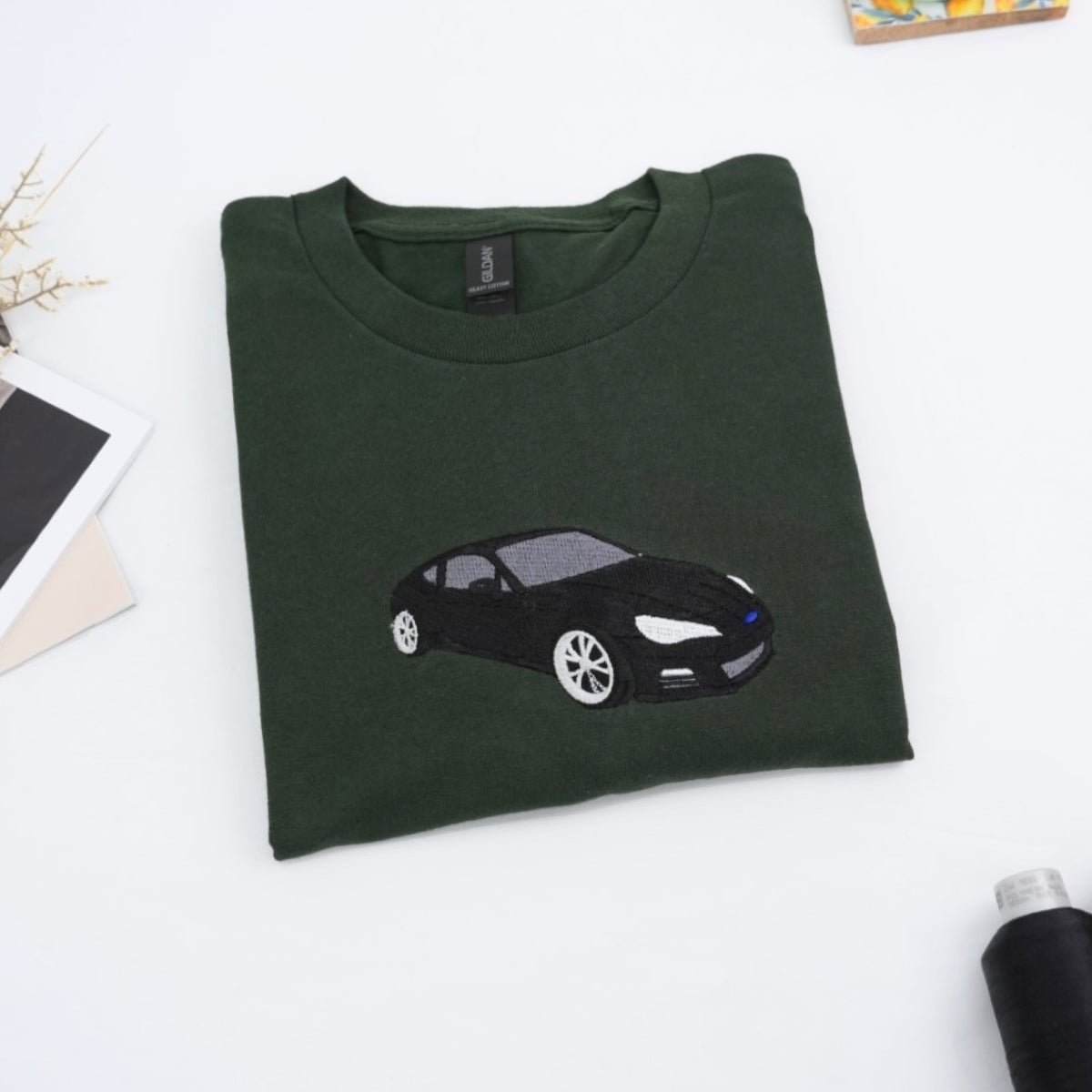 Classic Muscle Car Custom T-Shirt - Vintage Car Embroidered Shirt - Perfect Auto Enthusiast Gift