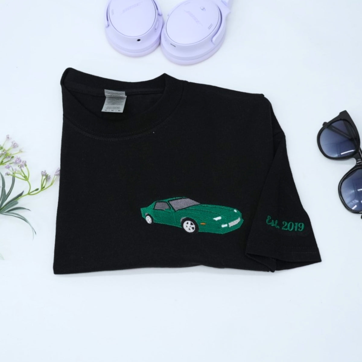 Classic Truck Custom T-Shirts - Car Enthusiast Embroidered Apparel - Perfect Auto Lover Gift