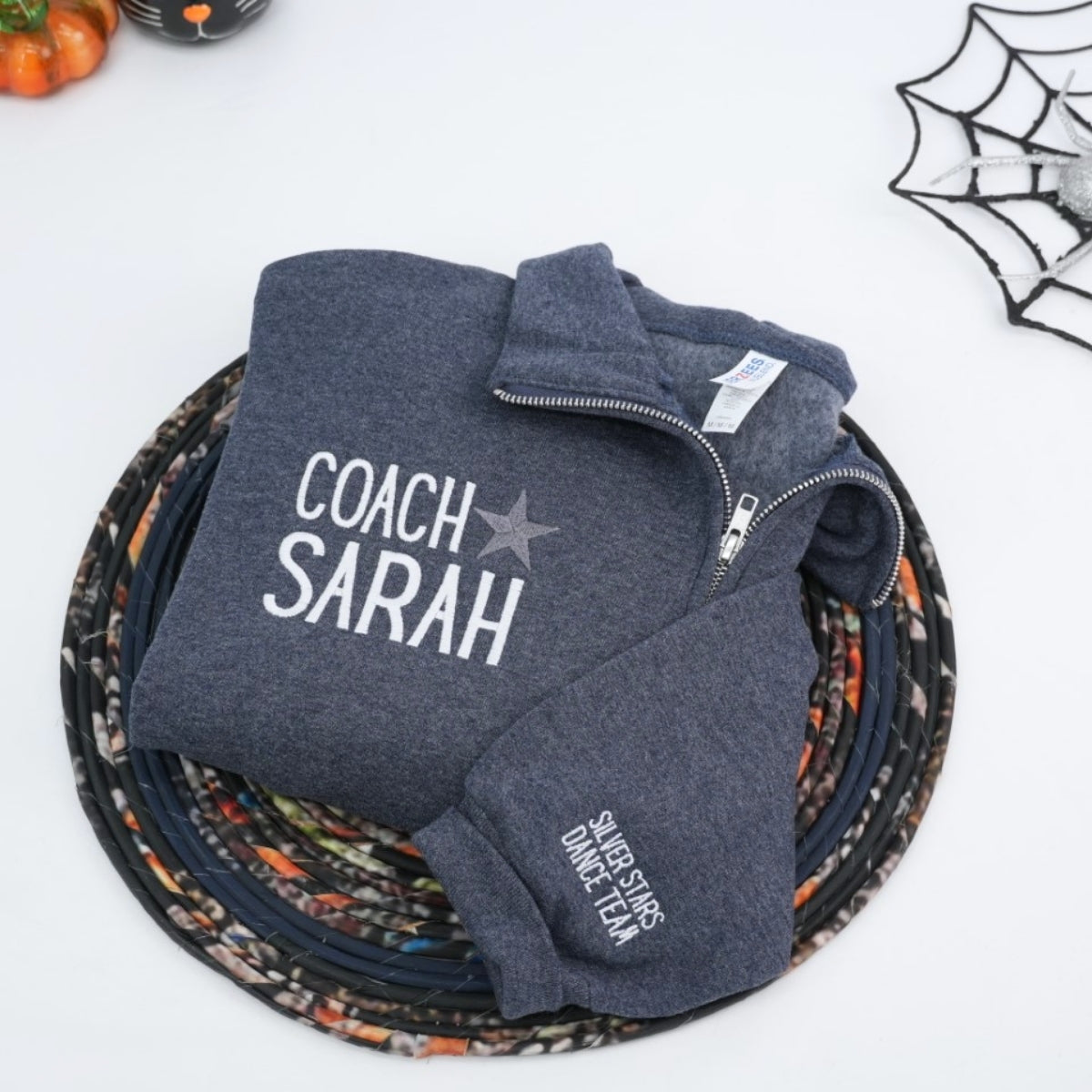 Individuell bestickte Engel- und Dämonenkatze-Kapuzenpullover für Paare